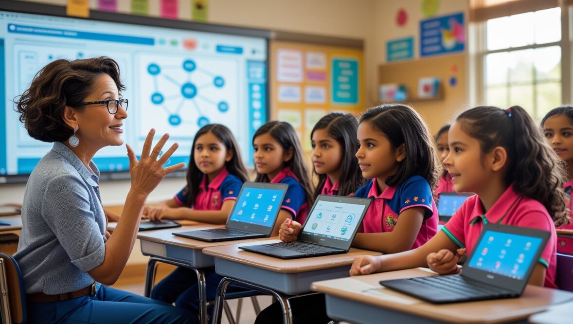 Fomentar el interés de las niñas en ciencia y tecnología desde la infancia es clave para cerrar la brecha digital de género (Foto: IA)
