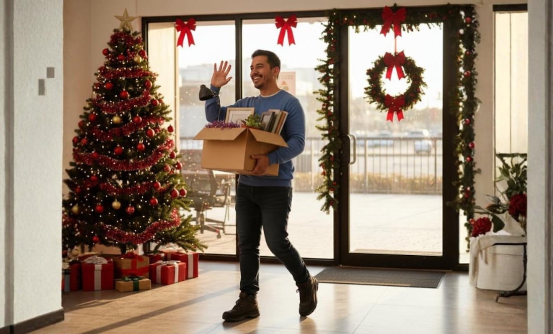 ¿Renunciaste antes de diciembre? Conoce si tu empresa debe pagarte aguinaldo según la LFT 2025. . (Foto: Creada con IA)