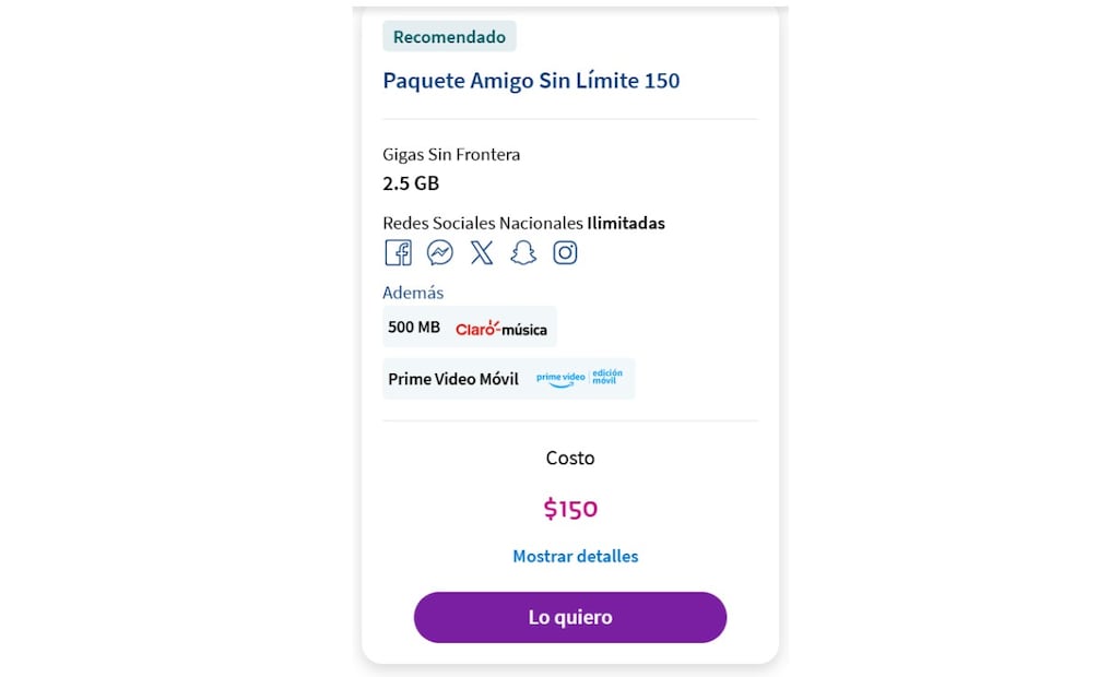 Plan Telcel. (Foto: Captura de pantalla)