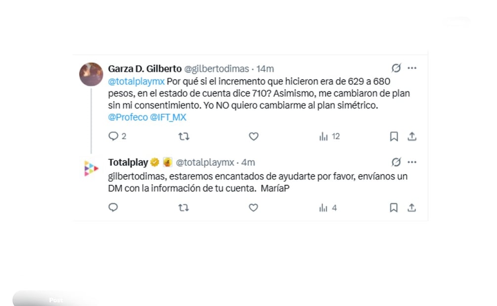 Reporte TotalPlay. (Foto: Captura de pantalla)