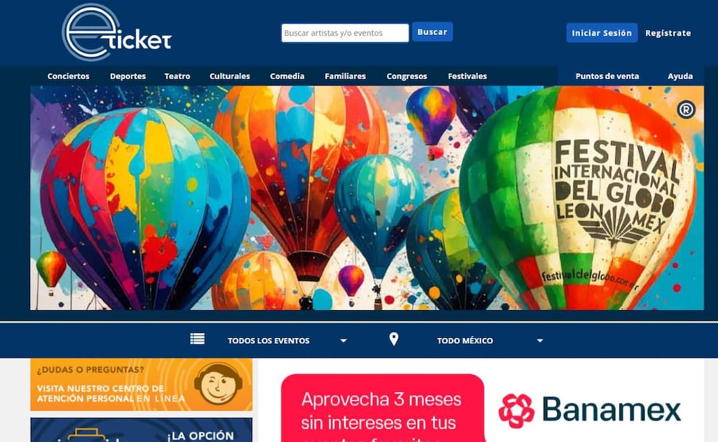 ¿Cuánto cuesta el boleto para el Festival del Globo? (Foto: Sitio web Eticket)