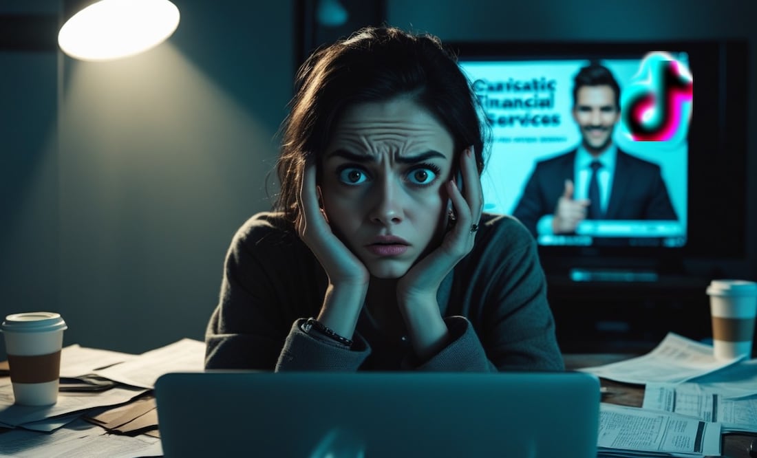 Cuidado con los influencers: las señales de que te están vendiendo humo financiero. (Foto: Creada con IA)