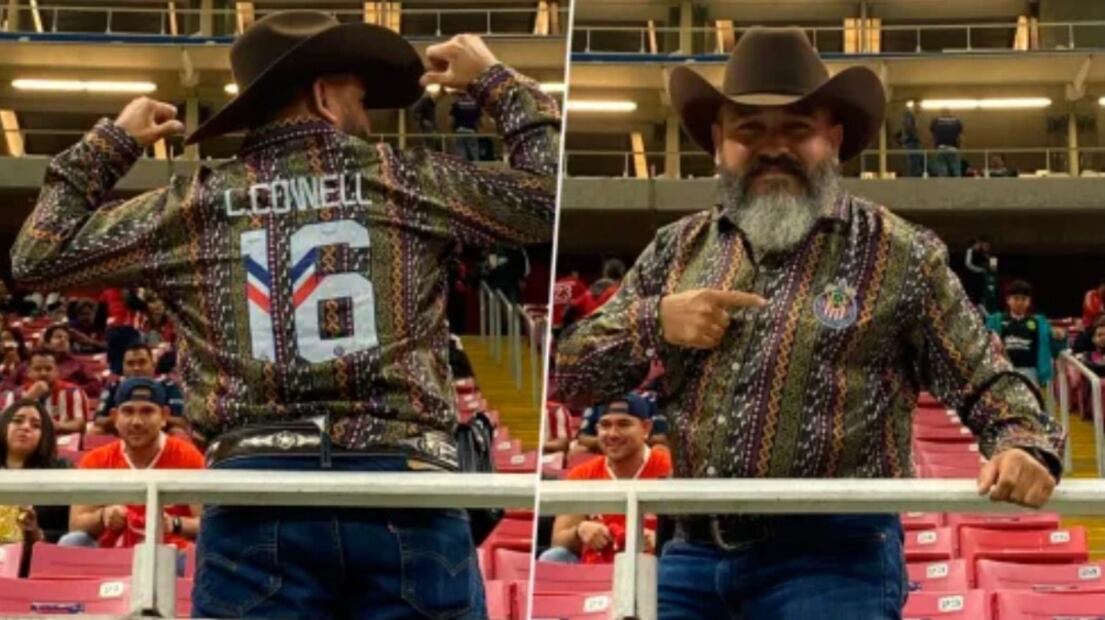 En el estadio se pudieron ver a varios aficionados a Chivas con sombreros y camisas vaqueras. (Foto: Redes Sociales)
