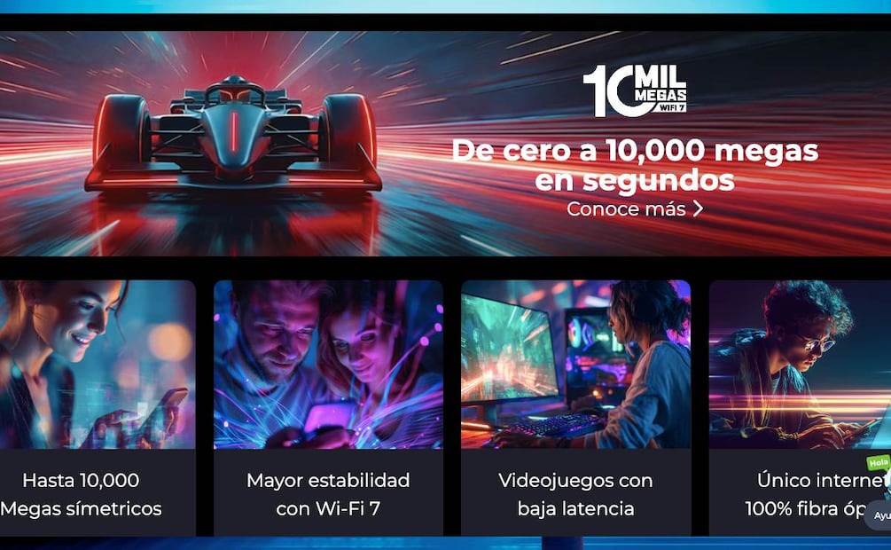 Cuánto cuesta el paquete TotalPlay de 10000 megas. (Foto: Sitio web de TotalPlay)