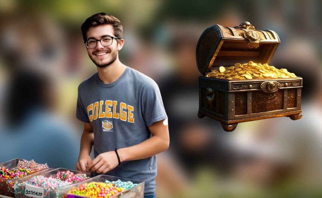 Conoce la historia de estos tres emprendedores, que generan ingresos en sus universidades. (Foto: Creada con IA)