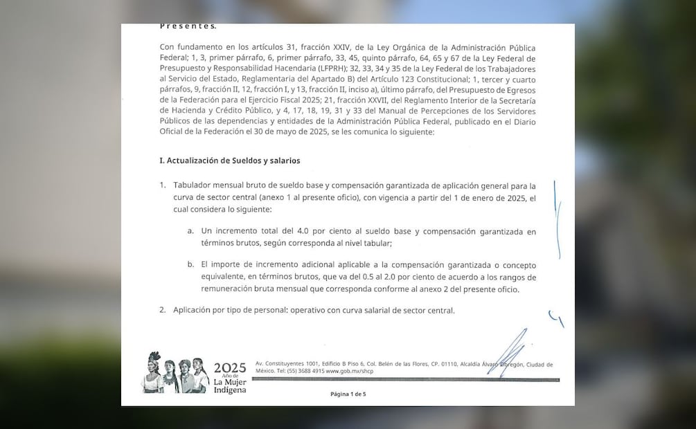 Aumento salarial a trabajadores del SAT.