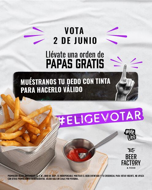 Promoción con motivo al 2 de junio. (Foto: Redes sociales).