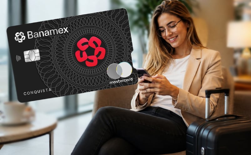 Tarjeta Conquista Banamex presume beneficios VIP y una tasa que deja atrás a la Platinum