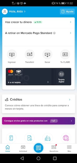 Mercado Pago ofrece una aplicación para dispositivos móviles. (Foto: DeDinero)