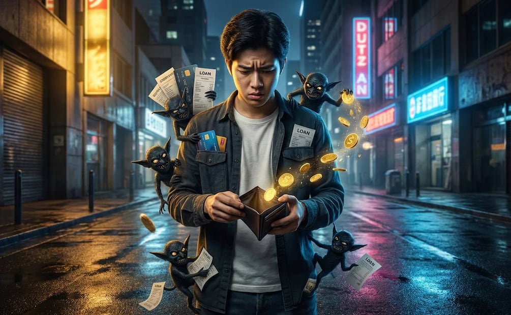 ¿Tu quincena no rinde? Estas son las deudas invisibles que asfixian tus finanzas . (Foto: Creada con IA)