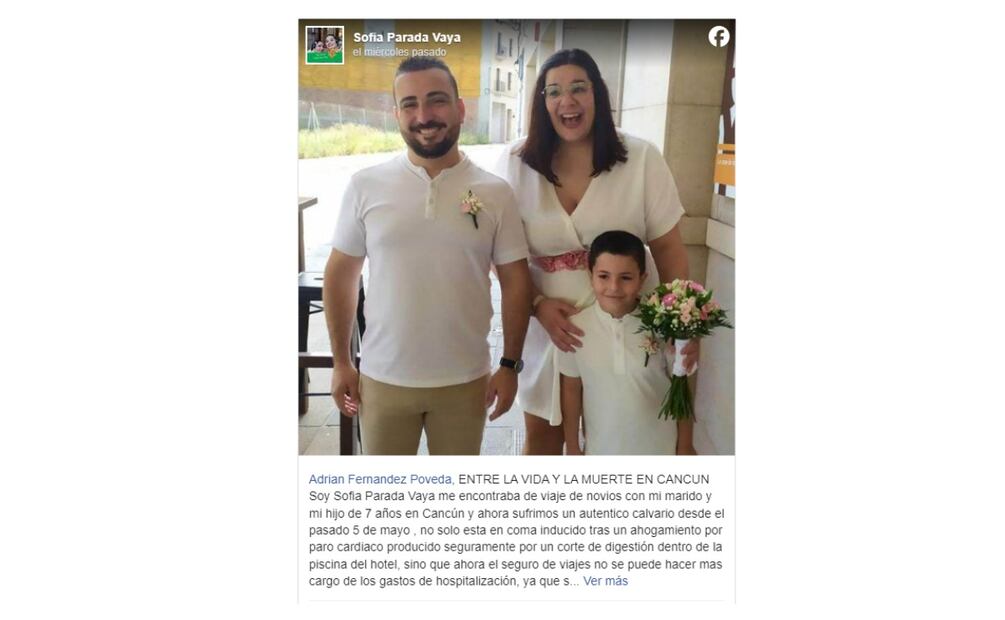 Entre la vida y la muerte en Cancún, historia de Sofía Parada Vaya. (Foto: Captura de pantalla)