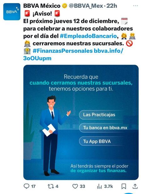 BBVA aclaración. (Foto: Captura de pantalla)