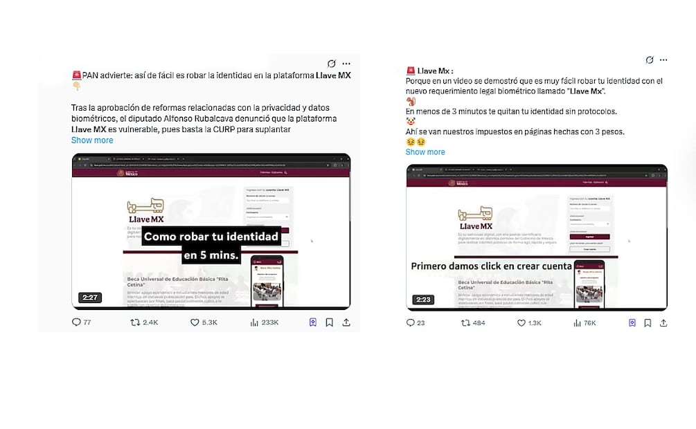 Reportes sobre la Llave MX. (Foto: Redes sociales)