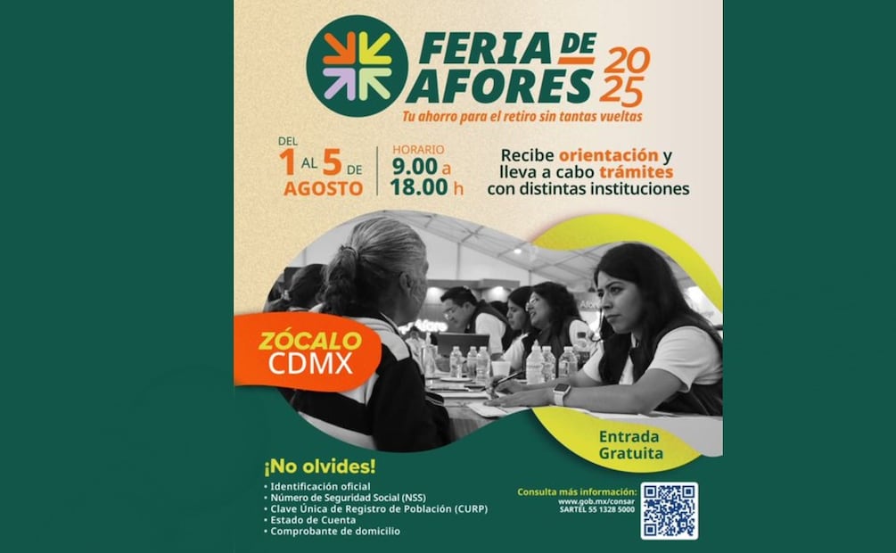 Feria de Afores 2025. (Foto: X de la Consar)