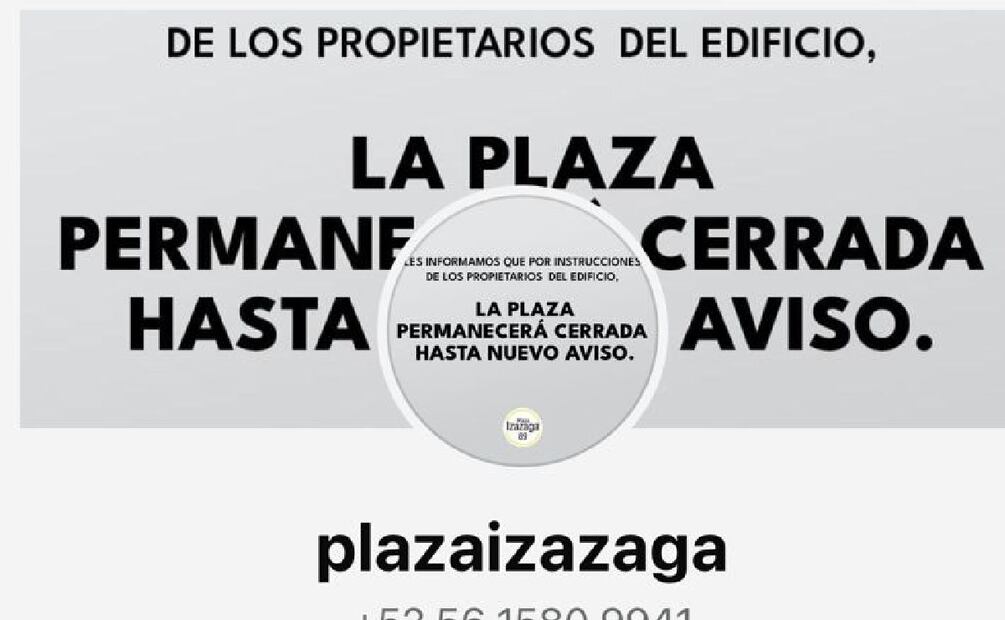 ¿Cuándo abrirá Izazaga 89? (Foto: Captura de WhatsApp)