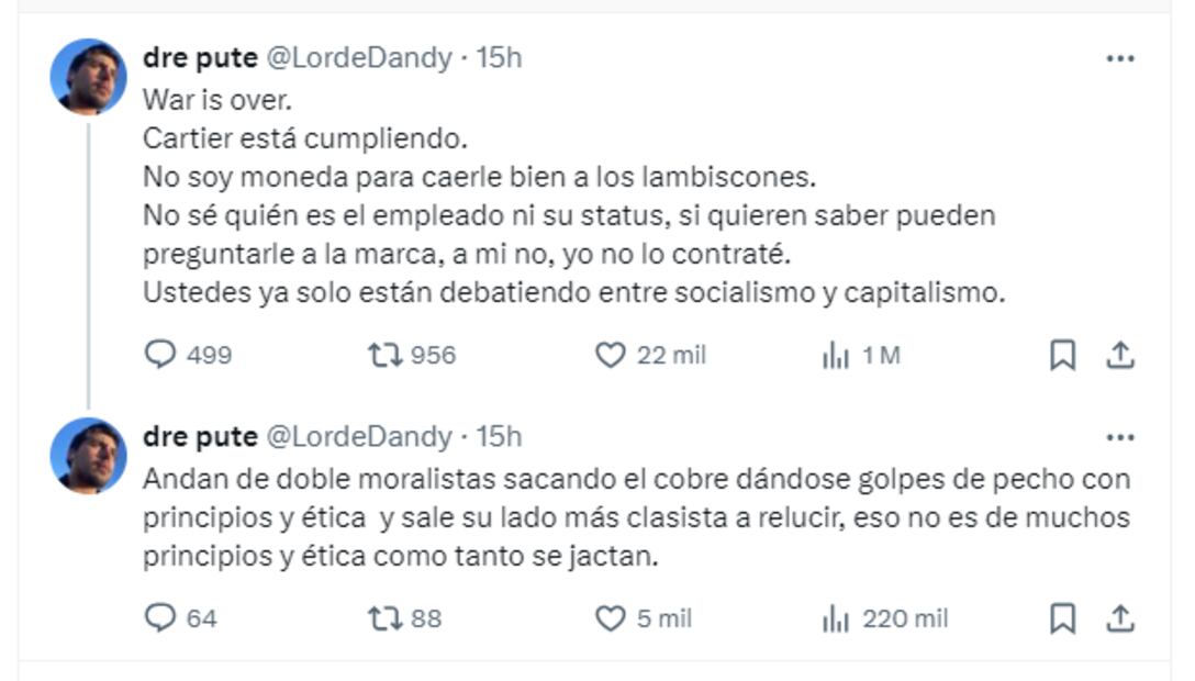 Inesperado fin joven vs Cartier por joya de medio millón en 500 pesos, "no sé quién es el empleado"