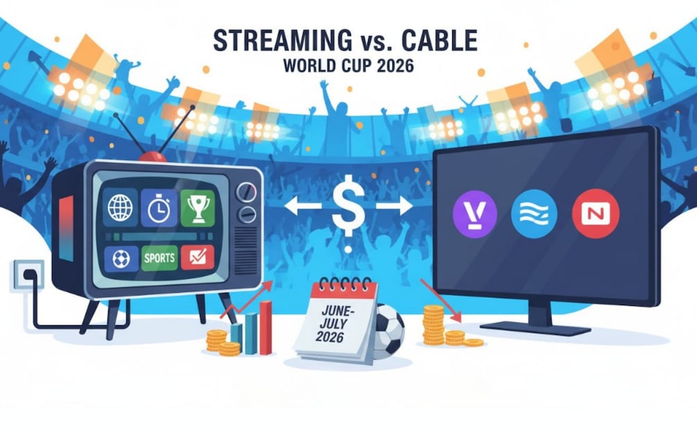 Streaming o cable para el Mundial 2026: la opción más rentable para ver todos los partidos en México. (Foto: Creada con IA)