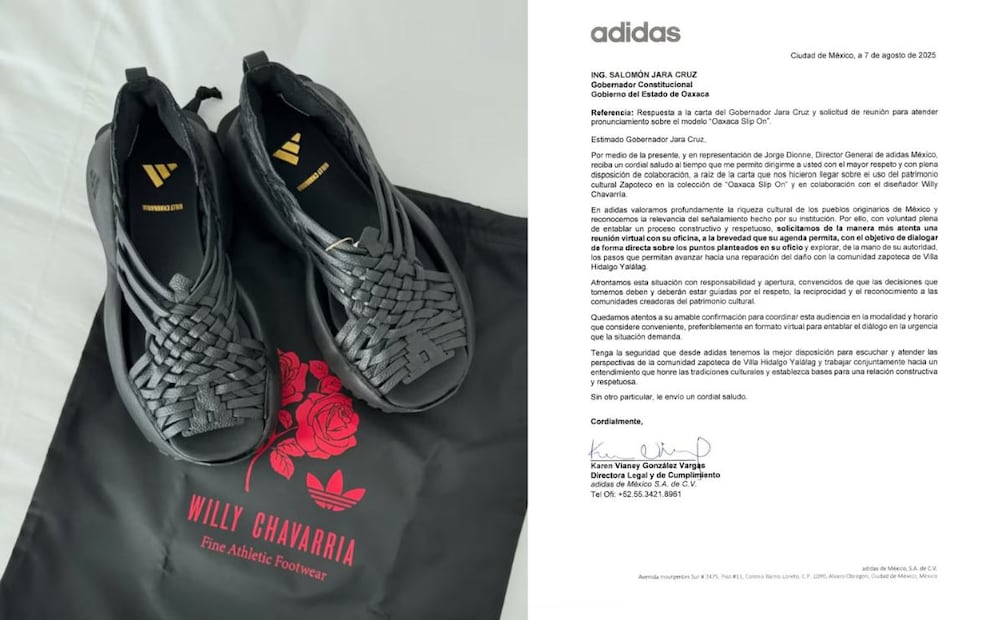 Sandalias Oaxaca slip-on Adidas. (Foto: Redes sociales)