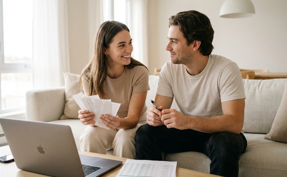 ¿Te cuesta hablar de dinero con tu pareja? Condusef explica cómo hacerlo sin peleas ni tabúes. (Foto: Creada con IA)