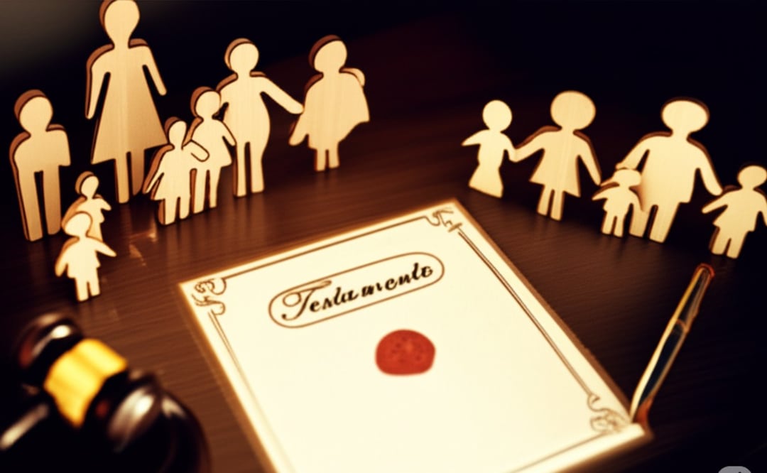 Testamento y herencia: derechos de hijos de varias uniones. (Foto: Creada con IA)
