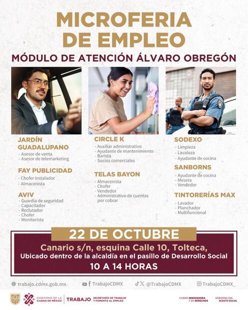 Micro feria de Empleo. (Foto: Redes sociales)