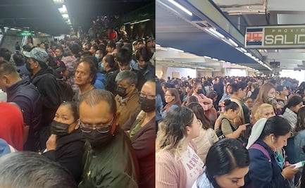 Andenes saturados y líneas sin trenes: Así amanece el Metro de la CDMX