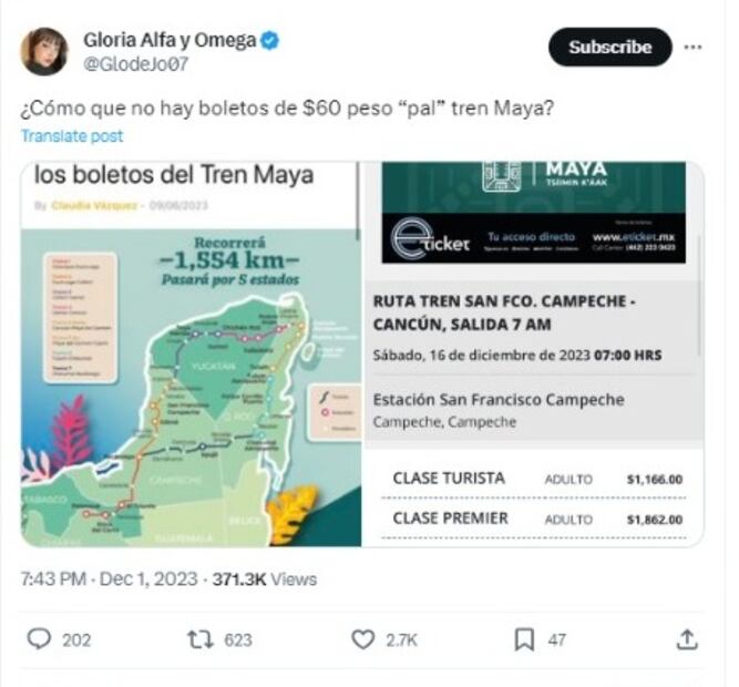 Algunos hicieron comparativas de los precios mencionados. (Foto: Redes Sociales.)
