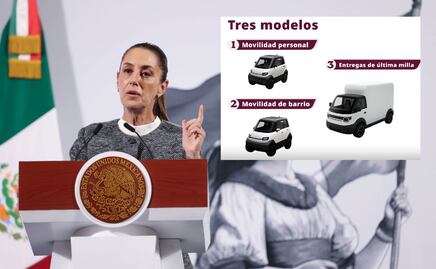 Auto eléctrico mexicano desde $90 mil; Sheinbaum anuncia modelo individual y para repartidores