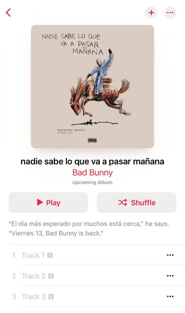 Así luce la portada del nuevo disco de Bad Bunny.