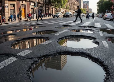 ¿Arreglar un bache en CDMX? Podrías acabar multado