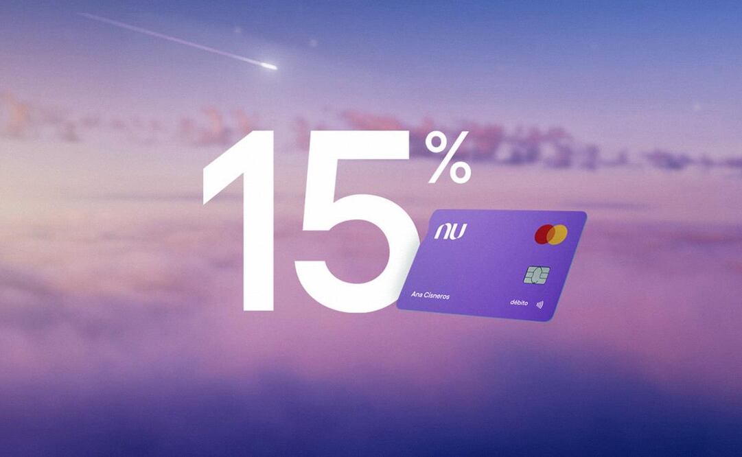 Esta cuenta ofrece una tasa de rendimiento de 15 por ciento anual. (Foto: Nu)