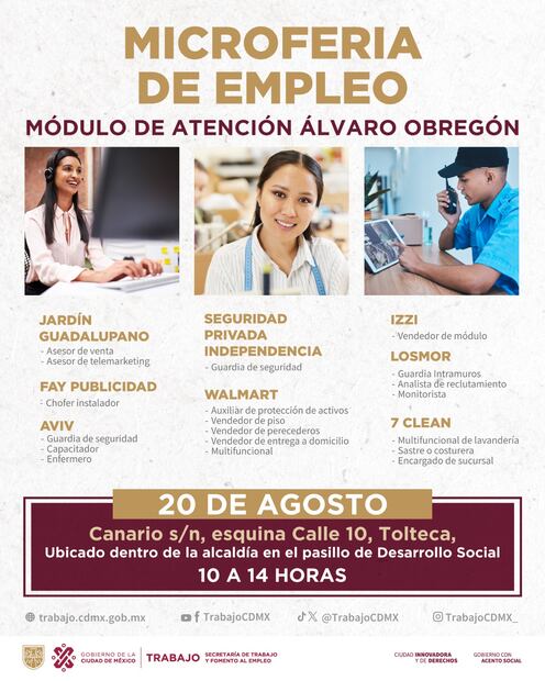 Microferias de Empleo en CDMX. (Foto: Redes sociales)