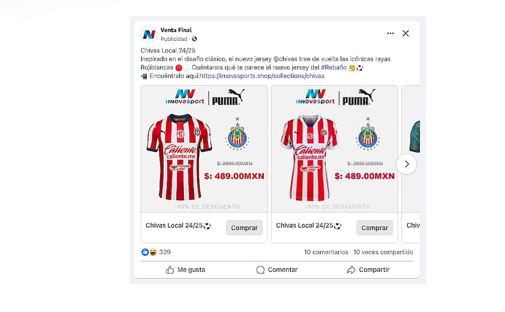 Publicidad falsa. (Foto: Redes sociales)