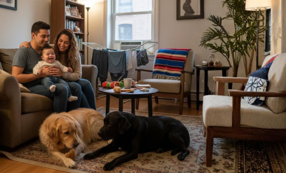 Nueva ley en CDMX: propietarios no podrán negar renta a familias con niños o con mascotas. (Foto: Creada con IA)