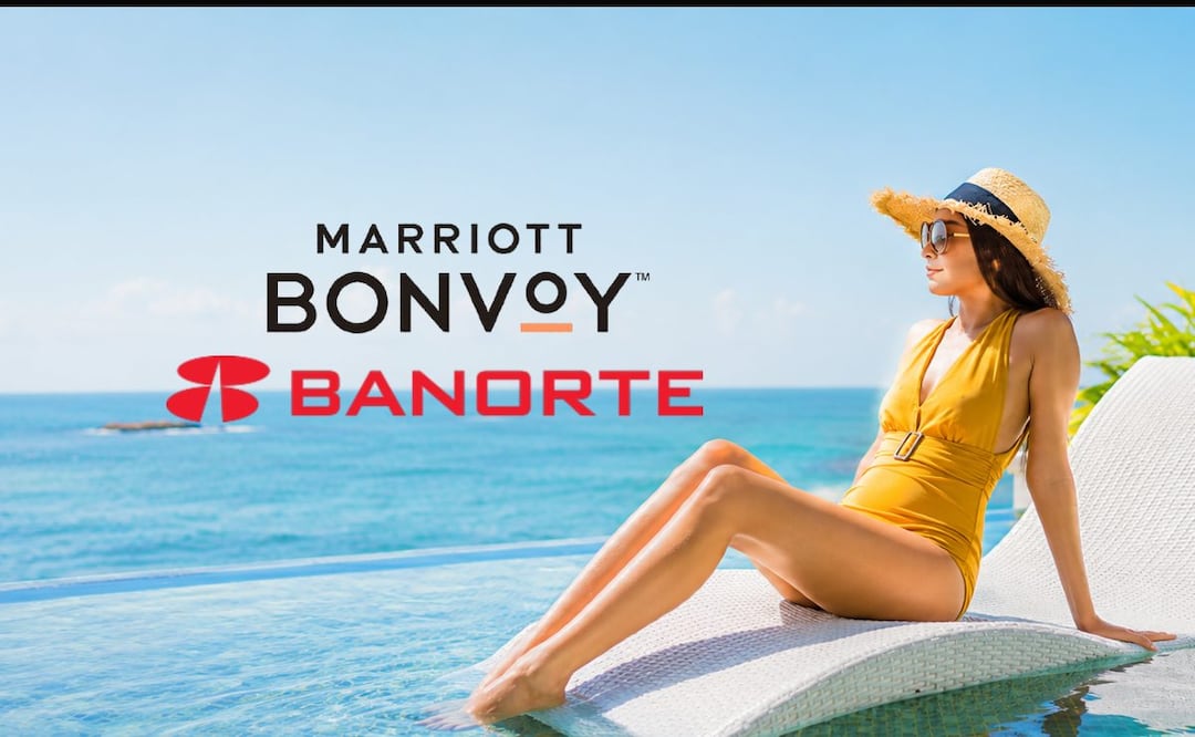 Esta tarjeta Banorte permite hospedarte gratis en hoteles Marriott y pocos conocen sus condiciones. (Foto: Captura de pantalla / Creada con IA)