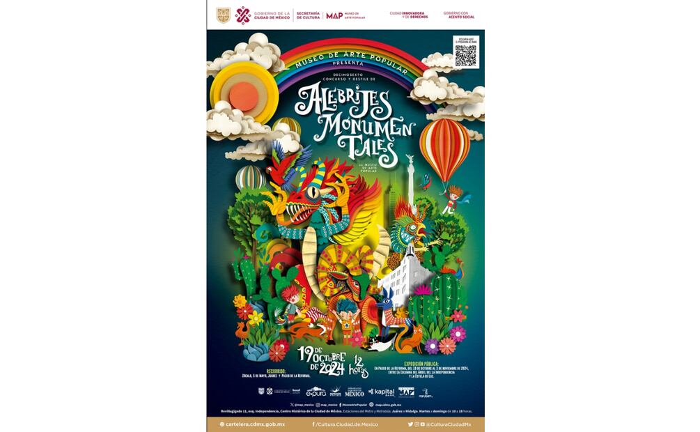 Disfruta del Desfile de Alebrijes Monumentales en la CDMX. (Foto: Captura de pantalla)