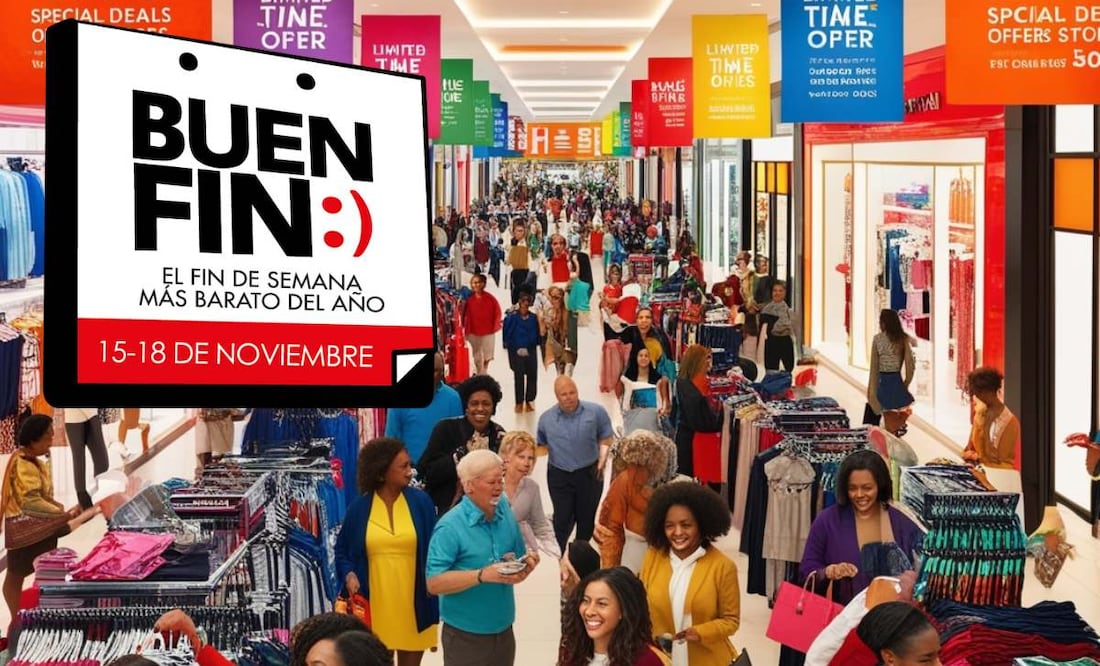 ¡El Buen Fin 2024 ya llega! Descubre horarios y las mejores promociones del fin de semana. (Foto: Creada con IA)