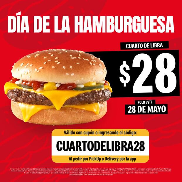 Promo del Cuarto de LIBRE en McDonalds. (Foto: Redes Sociales)