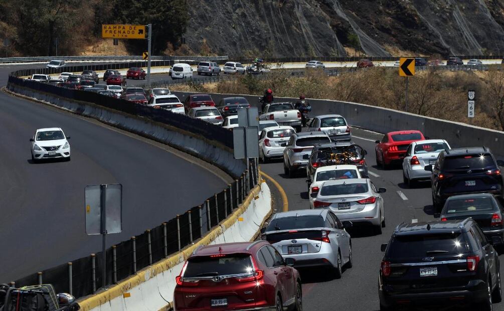 Cierre parcial de la autopista México-Cuernavaca (Foto: Cuartoscuro)