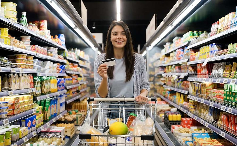 Banamex La Comer o Walmart Inbursa: qué tarjeta de crédito conviene más para tu despensa en 2026. (Foto: Creada con IA)