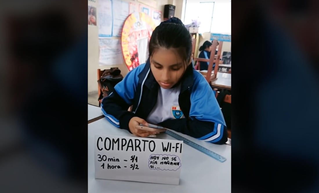 La joven comparte sus datos de navegación a cambio de una cuota. (Foto: Captura)
