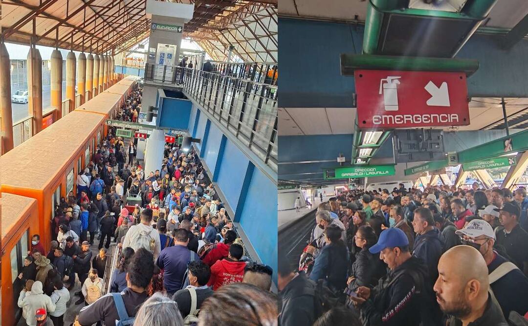 Conoce qué estaciones del Metro se encuentran colapsadas. (Foto: Redes sociales)