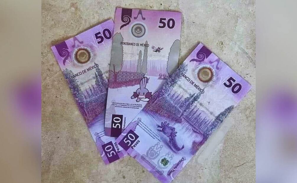 ¿Qué está pasando con los billetes de 50 pesos y Pokémon? (Foto: Redes sociales)