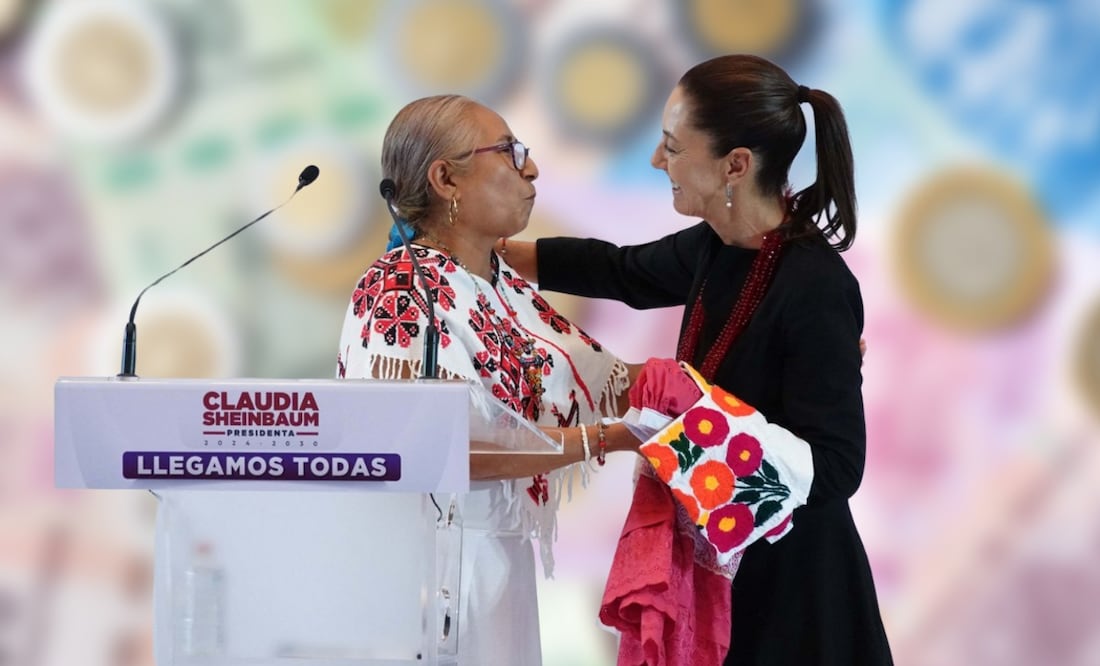 Mujeres de 60 a 64 gozarán de un apoyo de $3,000 bimestrales, gracias a Claudia Sheinbaum.  (Foto: DeDinero)