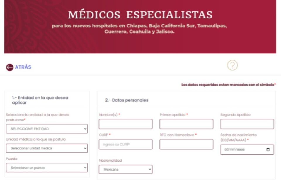 Convocatoria ISSSTE. (Foto: Captura de pantalla)