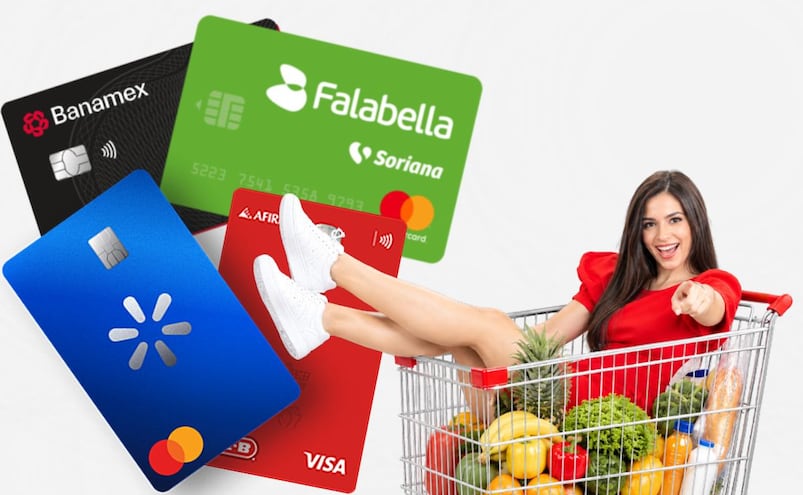 Tarjetas de crédito para el súper: estas opciones dan cashback, descuentos y meses sin intereses