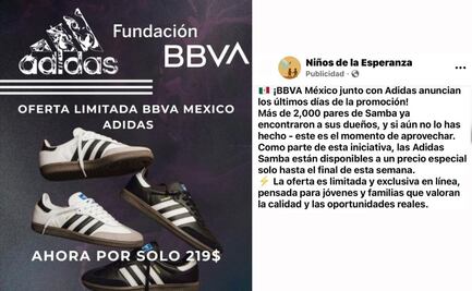 Estafadores usan el nombre de Adidas y BBVA para vaciar tus cuentas con promociones falsas, estas son sus trampas