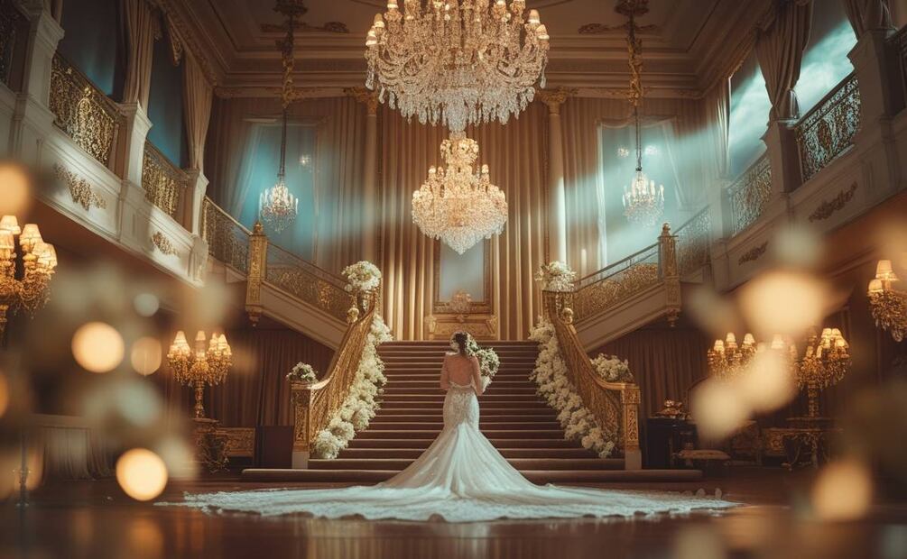 Salón de eventos. (Creada con IA)