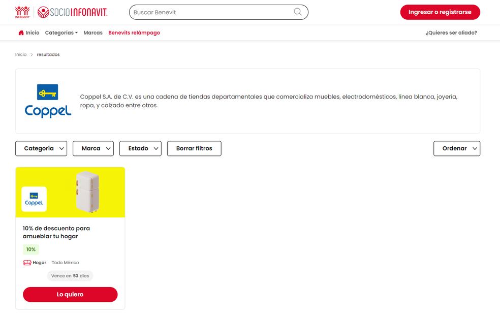 Descuentos y promociones Socio Infonavit. (Foto: DeDinero)
