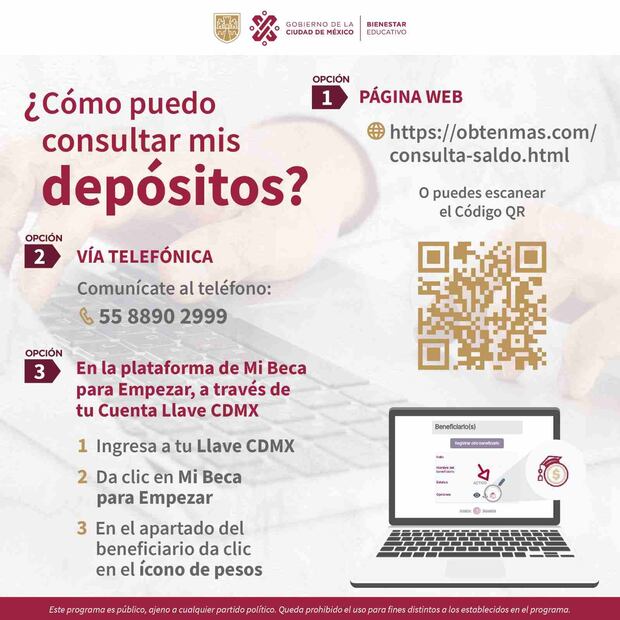 ¿Cuándo depositan Mi Beca para Empezar 2024? (Foto: DeDinero)